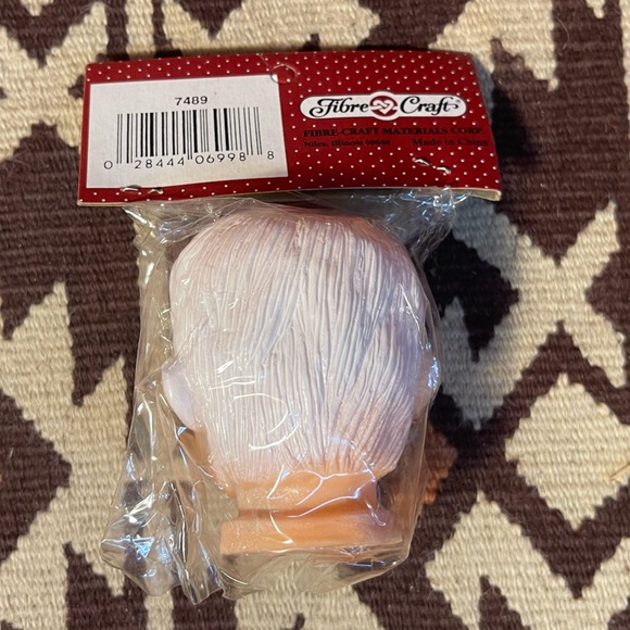Vintage Fibre Craft Grandpa Doll Head 2 ¾” No. 7489 - Picture 2 of 3